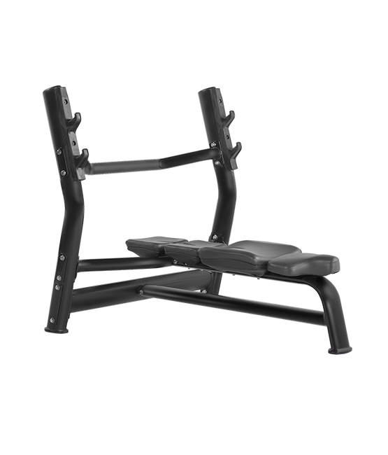 BRONZE GYM H-023А Скамья для жима горизонтальная (ЧЕРНЫЙ)