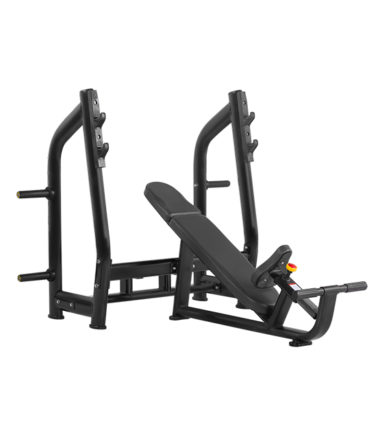 BRONZE GYM H-025 Скамья для жима с положительным наклоном (ЧЕРНЫЙ)