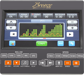 BRONZE GYM T801 LC TFT Беговая дорожка